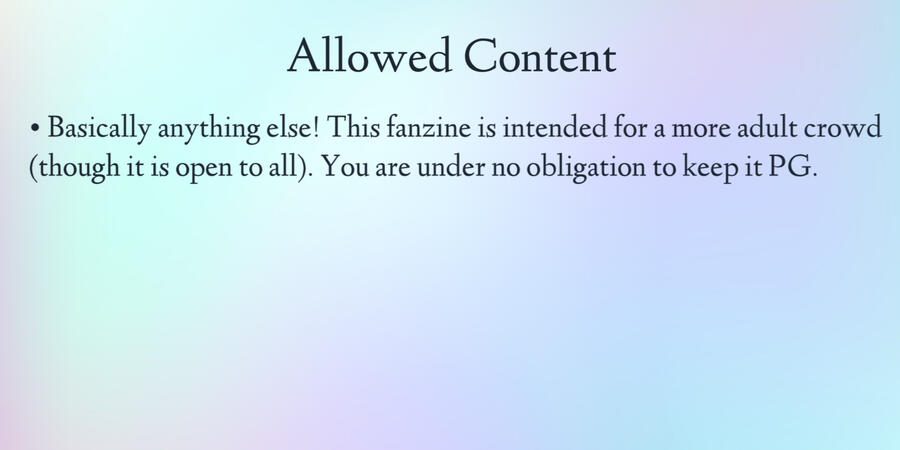 Allowed Content